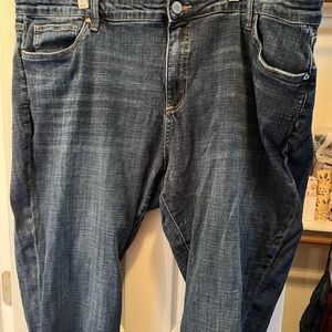Kut from the Kloth Amy Frayed Hem Boyfriend Jeans plus size 24